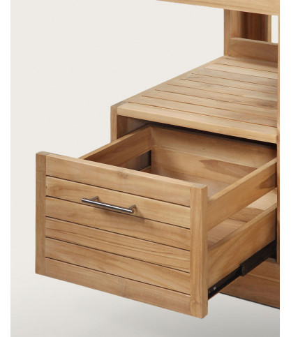 Oasis - Badezimmerschrank aus massivem Teakholz 120 cm