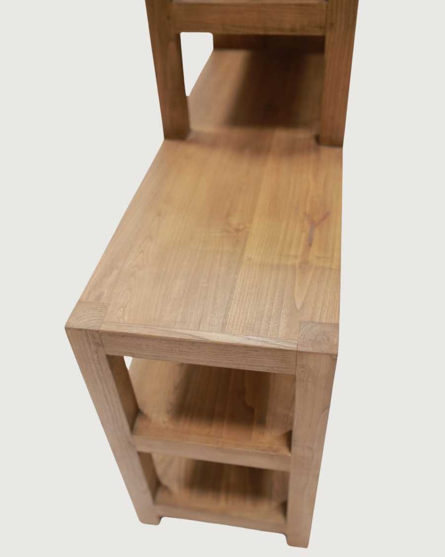 Estantería de madera maciza Sungkai Estantería de madera maciza Sungkai
