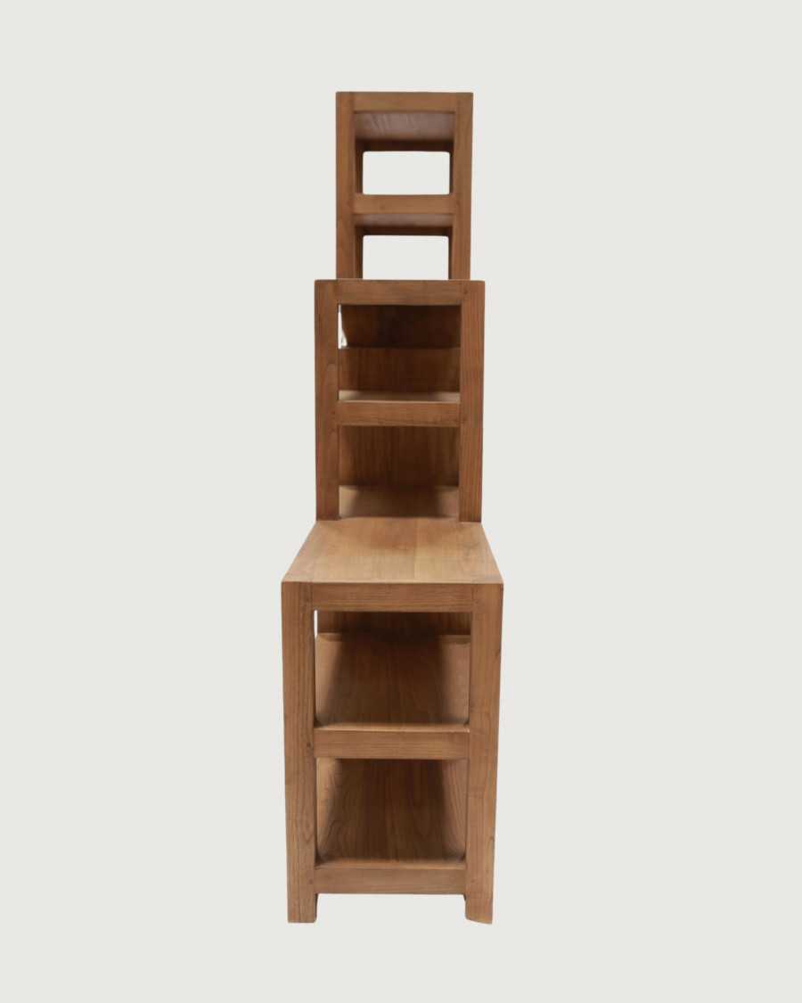 Estantería de madera maciza Sungkai Estantería de madera maciza Sungkai