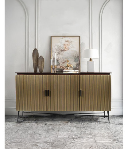 Moon- Grand buffet en bois de manguier 150 cm