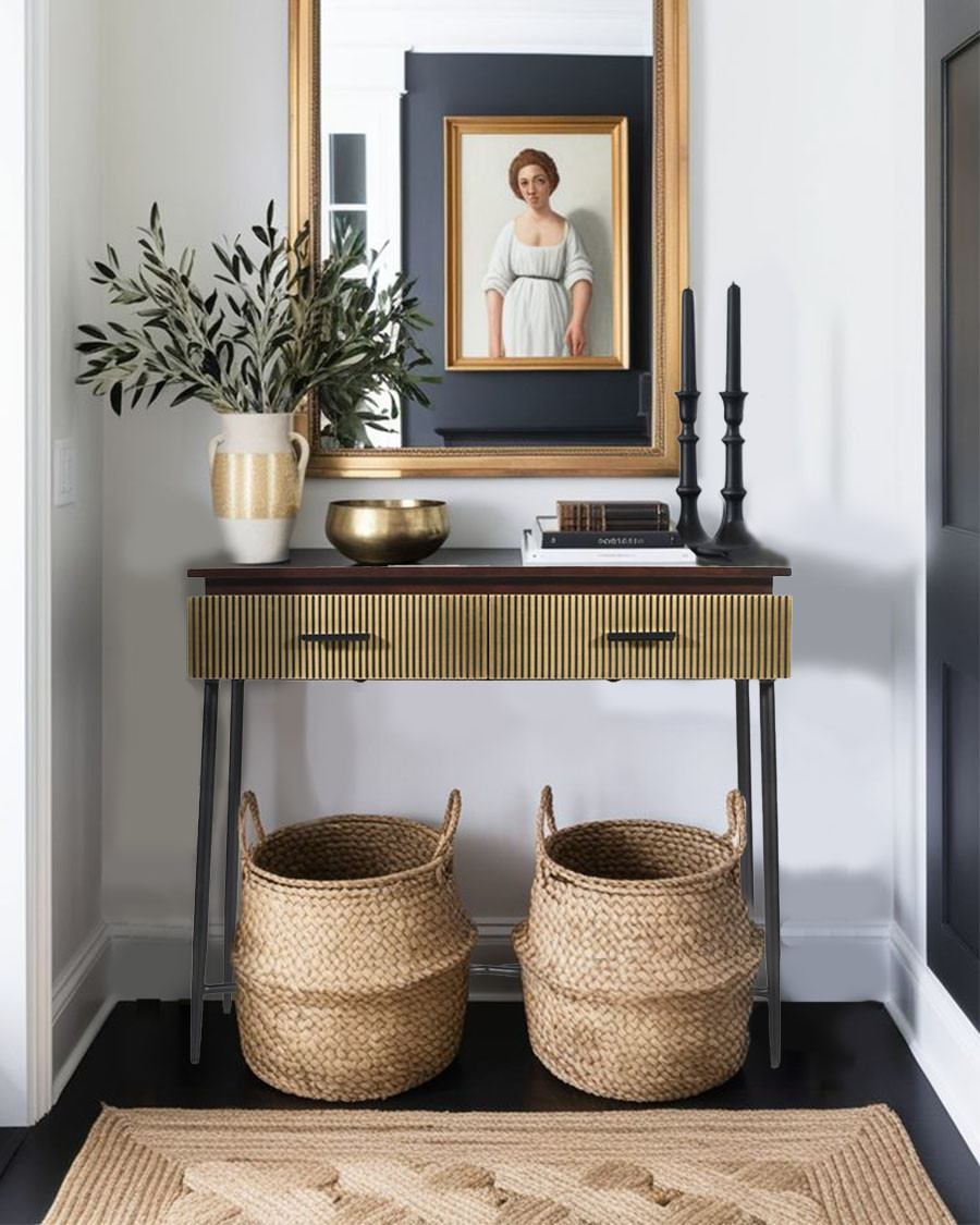 Moon - Console en bois...