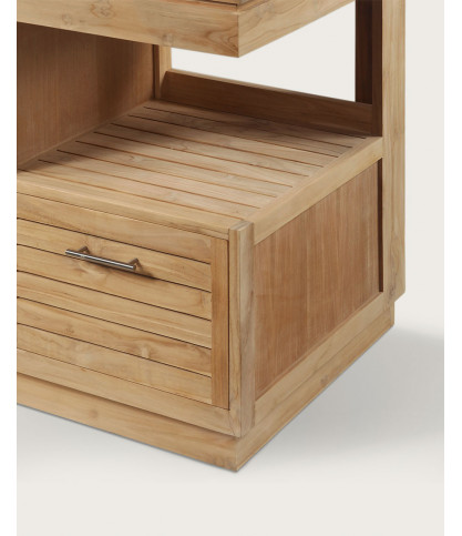 Oasis - Mueble de baño de teca maciza de 120 cm
