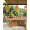Puzzle - Table de jardin en bois massif de teck recycle