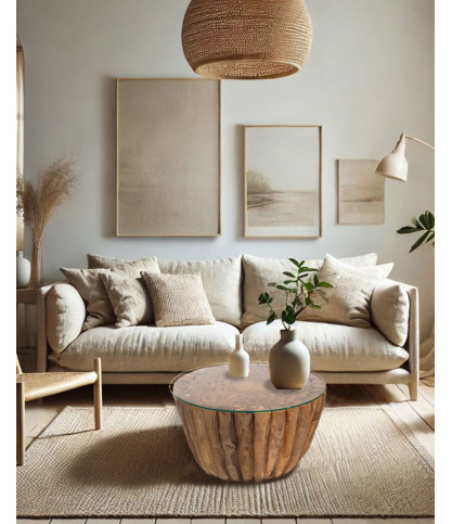 Woddle - Table basse en bois massif