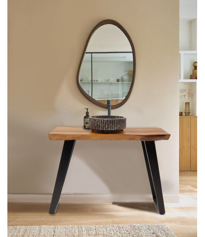 Teaka - Mueble de baño de madera maciza de teca