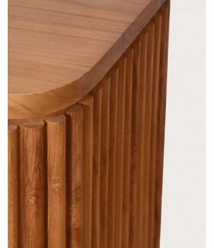 Opera - Retro TV stand in recycled solid teak, 140 cm