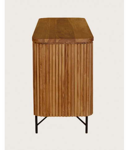 Opéra - Buffet rétro en bois de teck recyclé