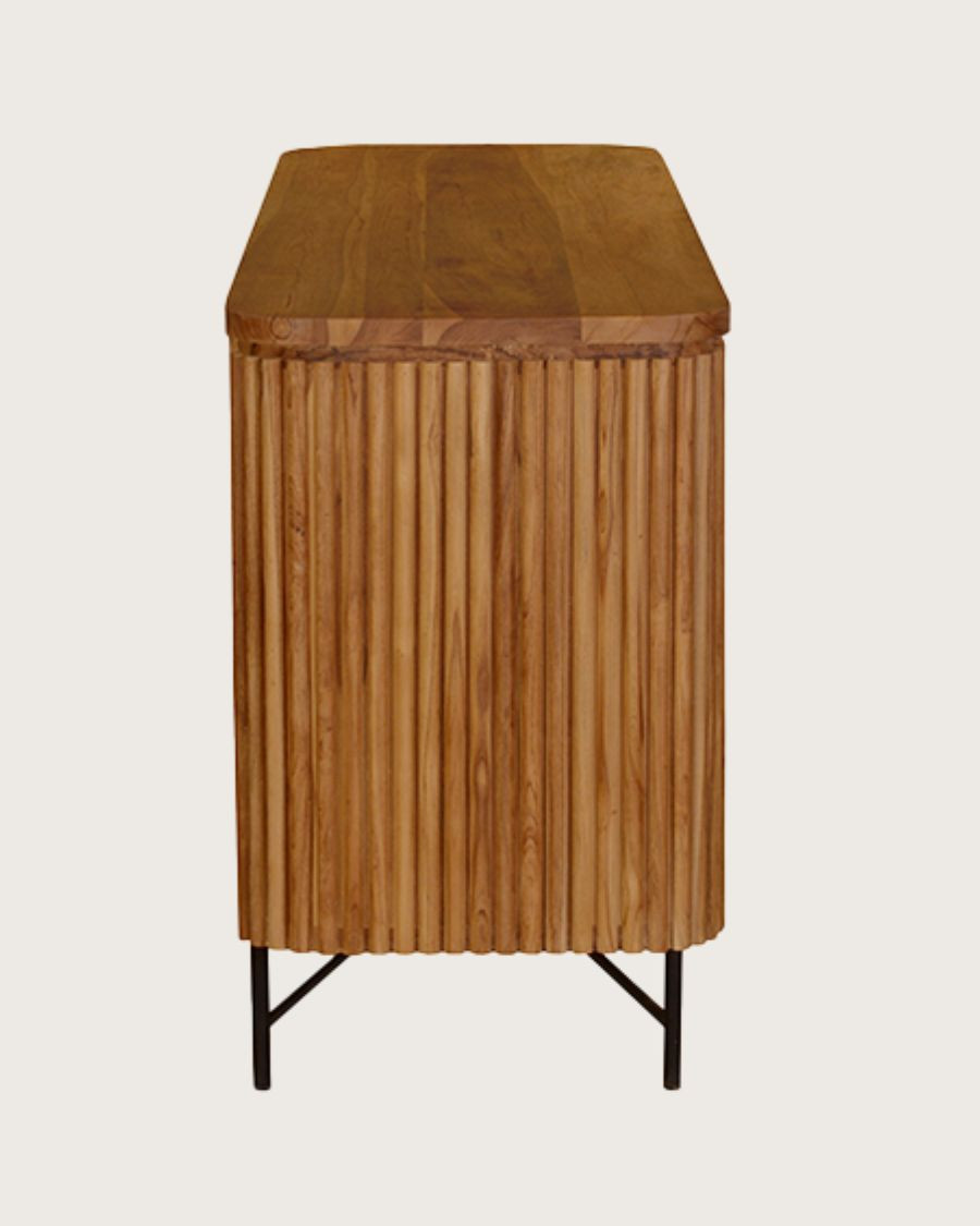 Opéra - Buffet rétro en bois de teck recyclé