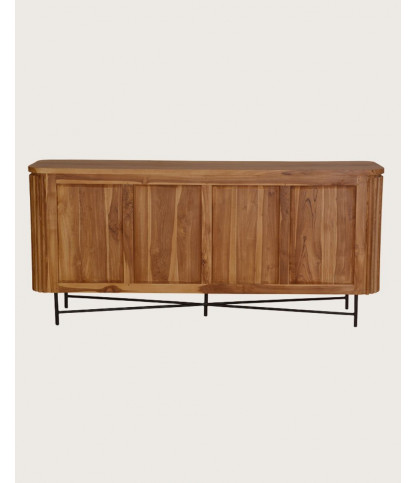 Opéra - Buffet rétro en bois de teck recyclé