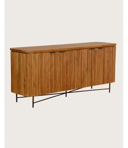 Opéra - Buffet rétro en bois de teck recyclé