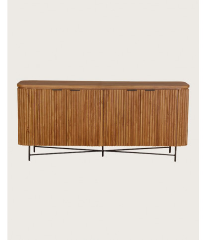 Opéra - Buffet rétro en bois de teck recyclé