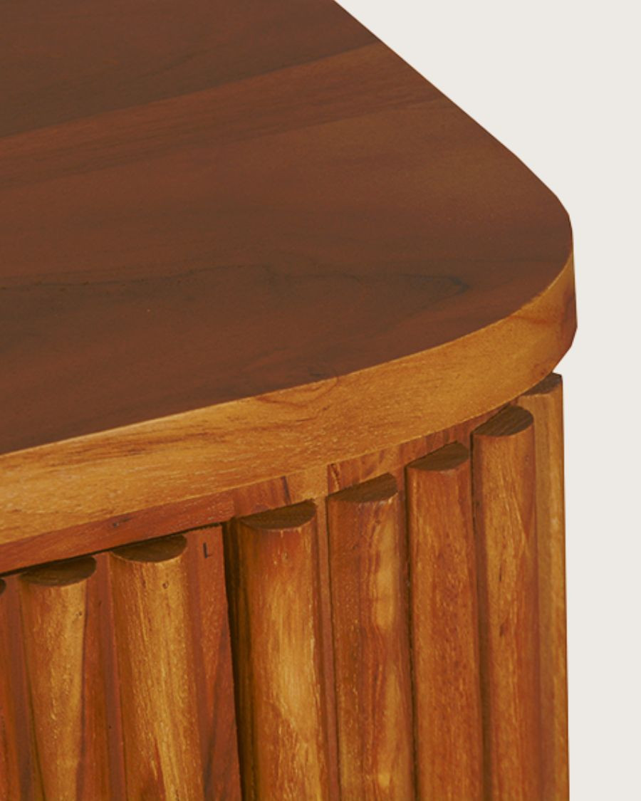Opéra - Buffet rétro en bois de teck recyclé
