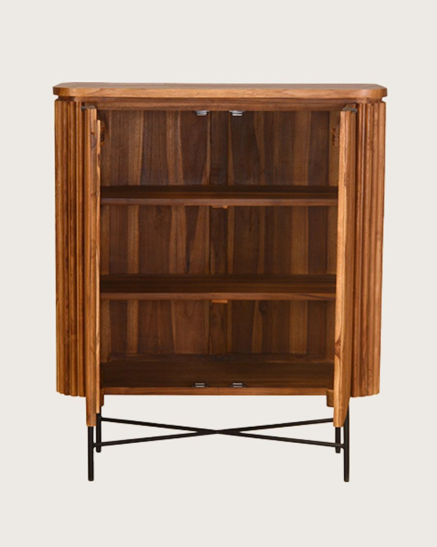 Opera - 2-türiges Sideboard aus recyceltem Teakholz