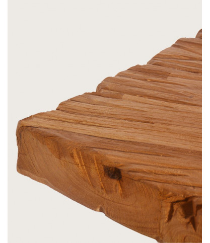 Sun - Solid teak dining table with sun motif, L200 cm, 10 people.