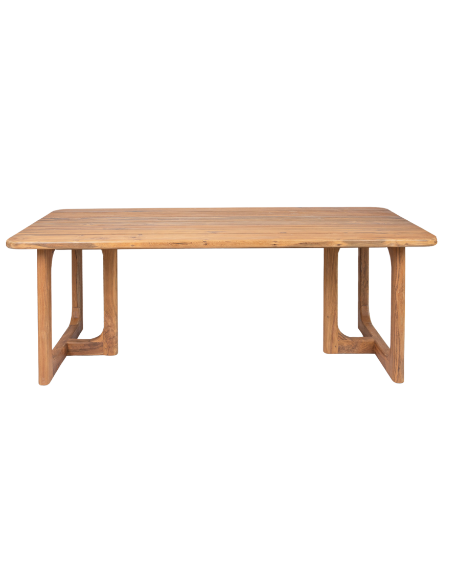 Oakara - Reclaimed teak garden table