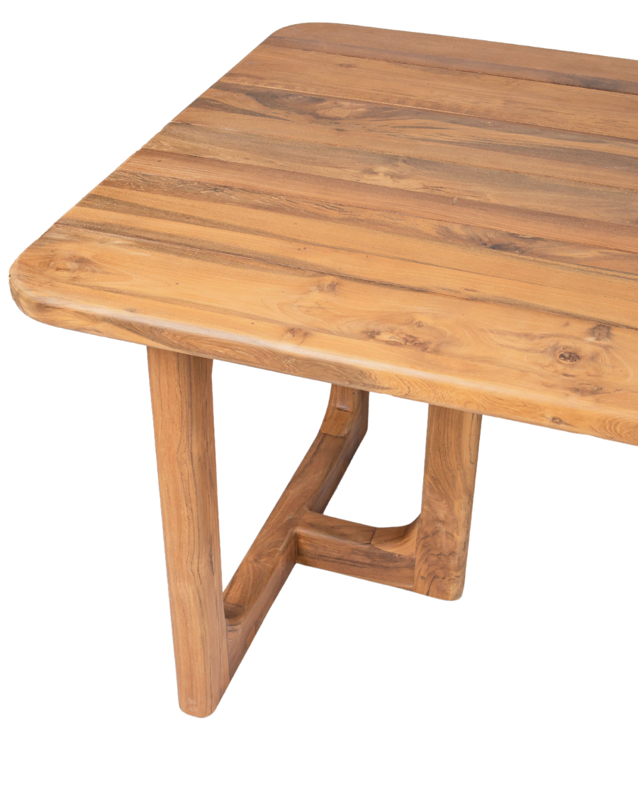 Oakara - Reclaimed teak garden table