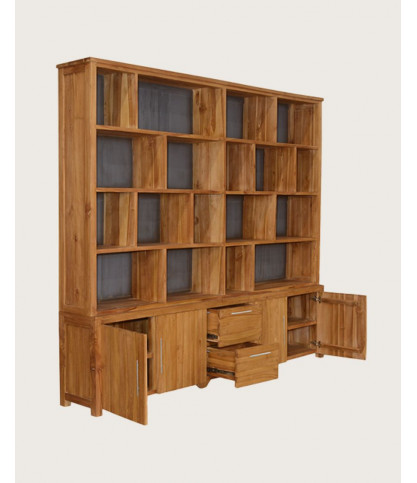 Atlas - Librería grande de madera de teca