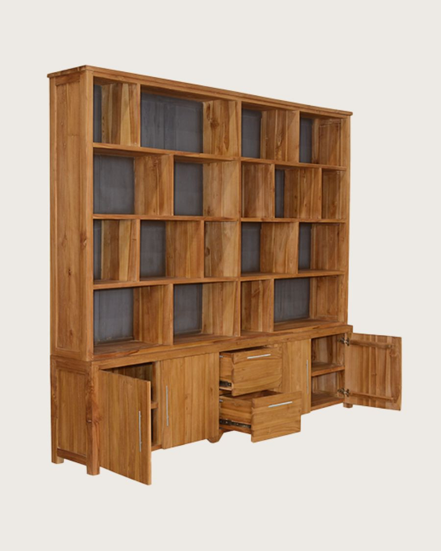 Atlas - Librería grande de madera de teca