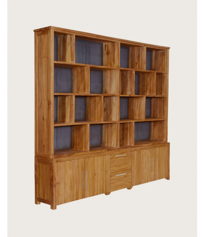Atlas - Librería grande de madera de teca