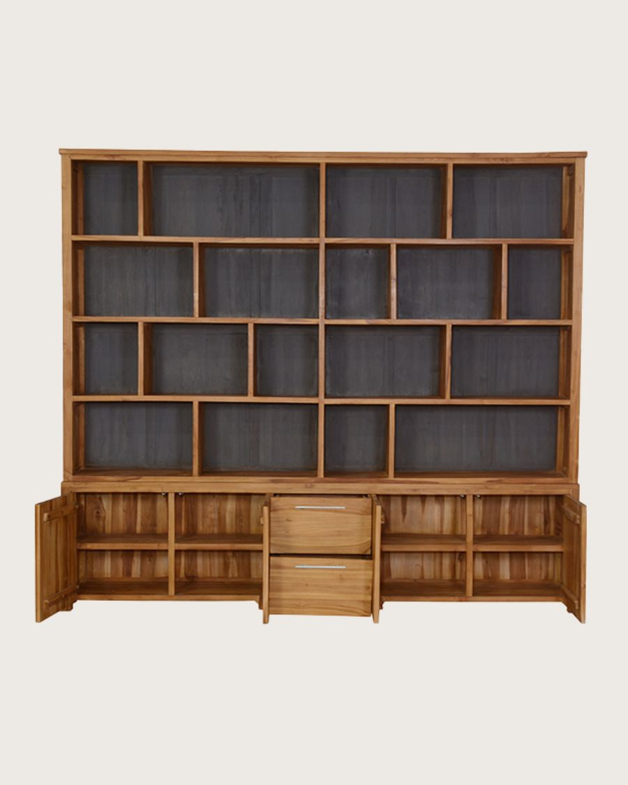 Atlas - Librería grande de madera de teca