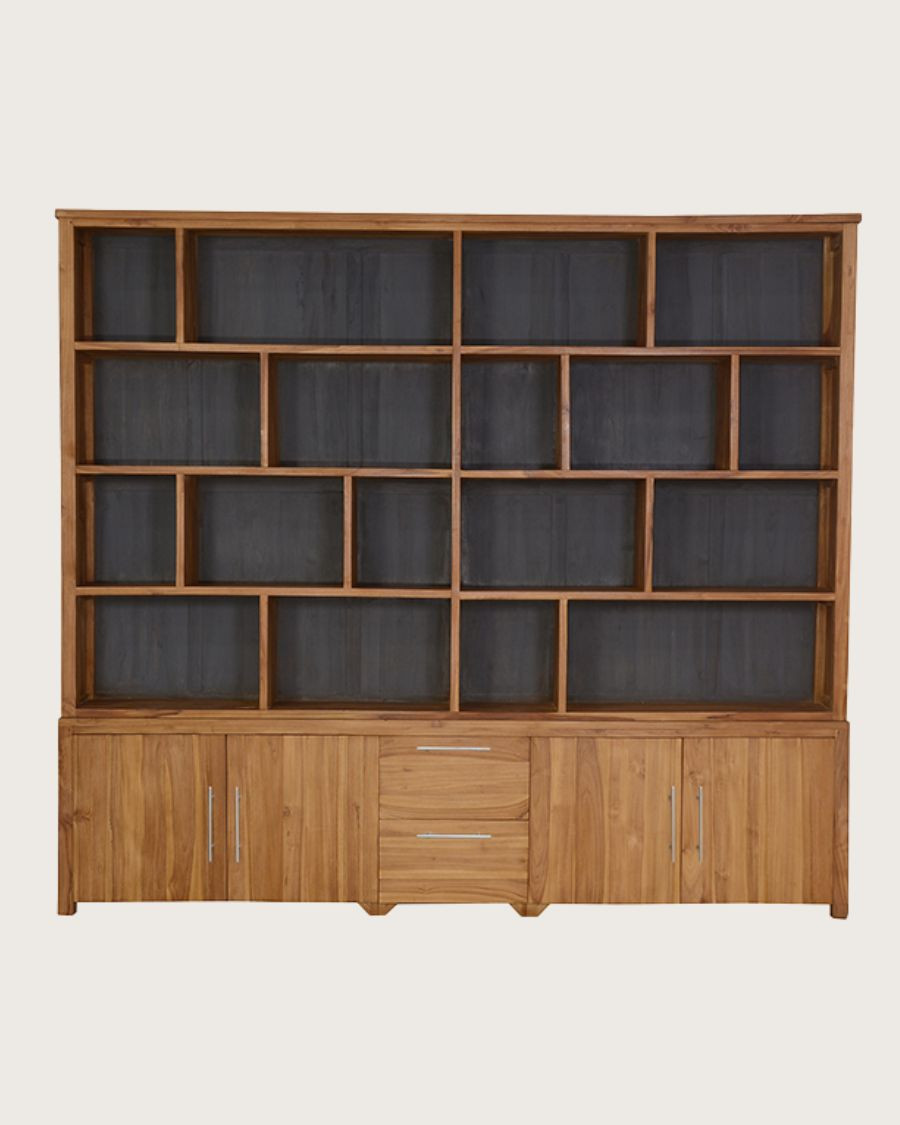 Atlas - Librería grande de madera de teca