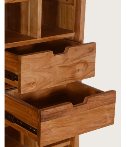 Lexis - Libreria in legno di teak riciclato