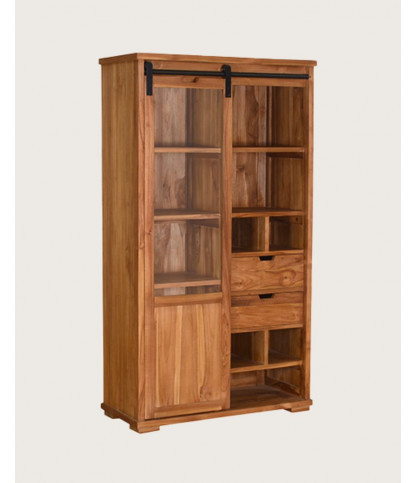 Lexis - Libreria in legno di teak riciclato