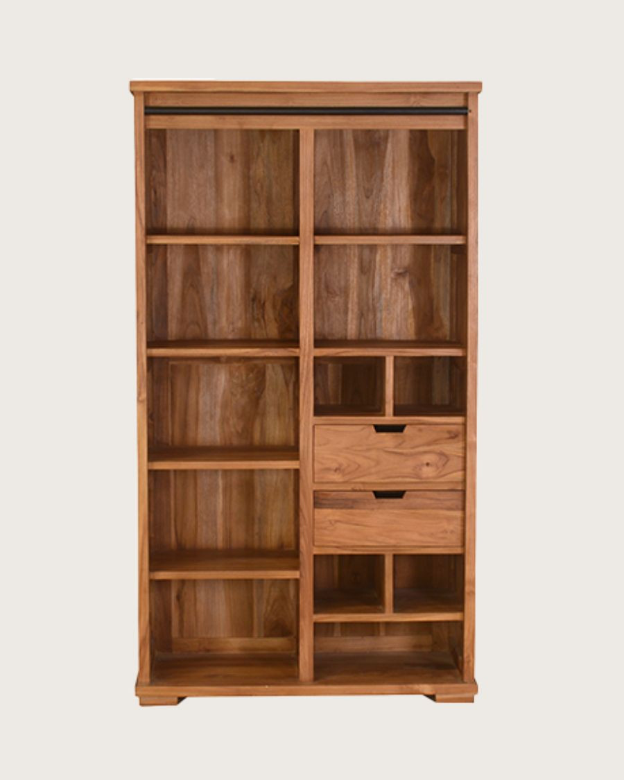 Lexis - Recycled teak wood bookcase