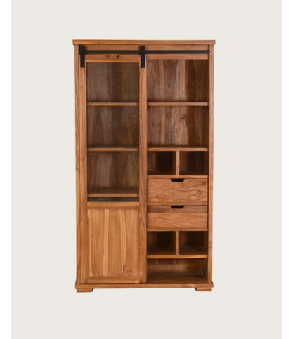Lexis - Libreria in legno di teak riciclato