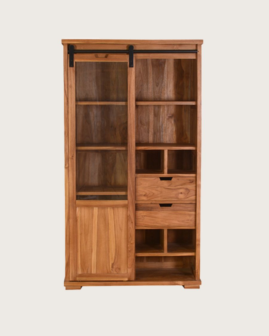 Lexis - Recycled teak wood bookcase