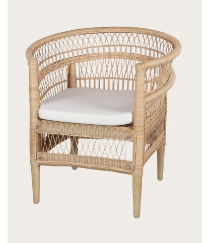 Luka – Gartensessel aus Naturrattan