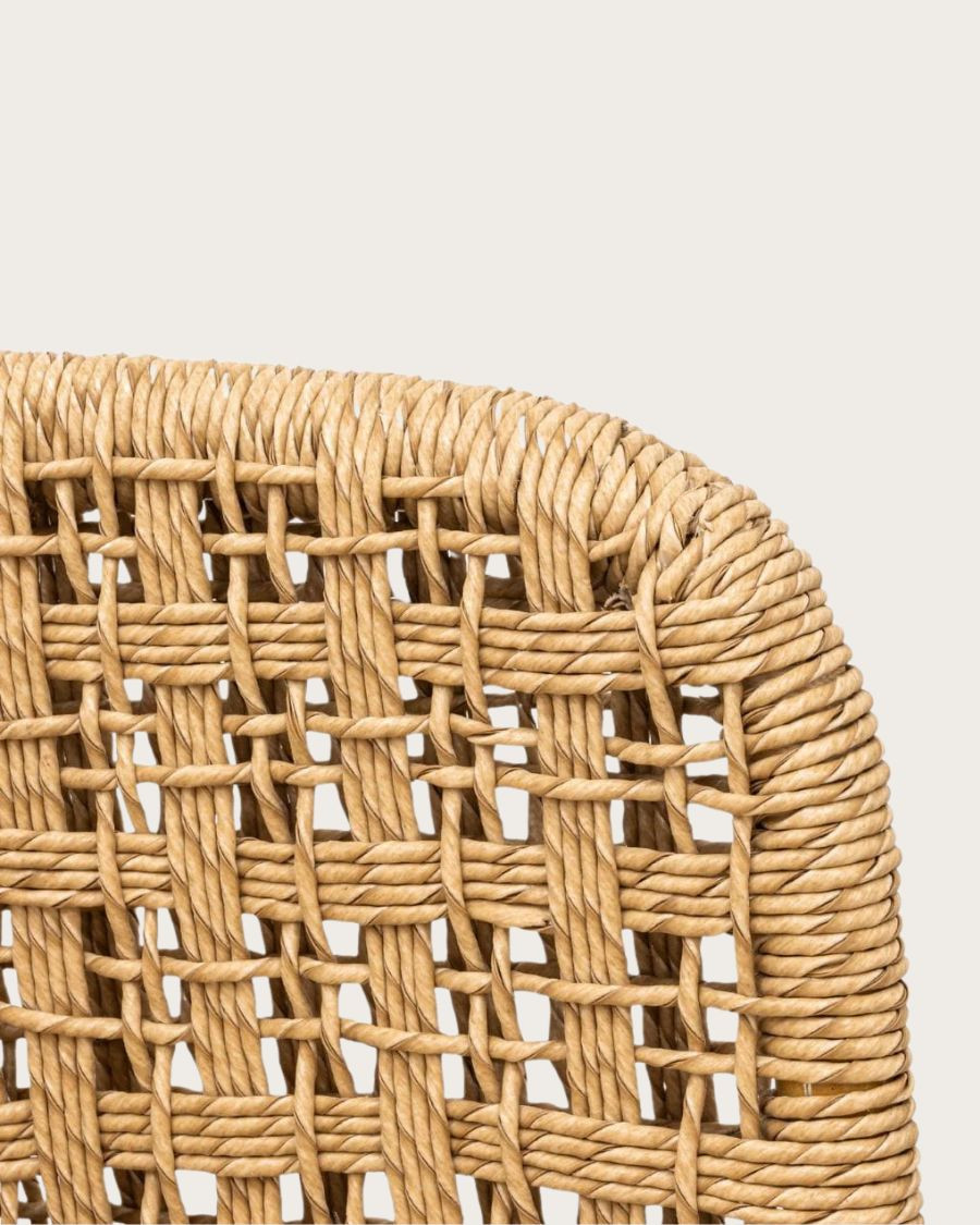 Tima - Sedia in teak e rattan sintetico