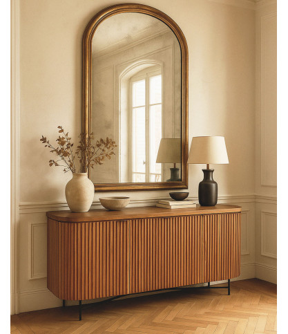 Opéra - Buffet rétro en bois de teck recyclé