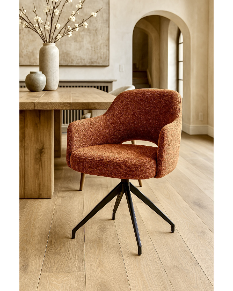 Elba - Fabric chair with...