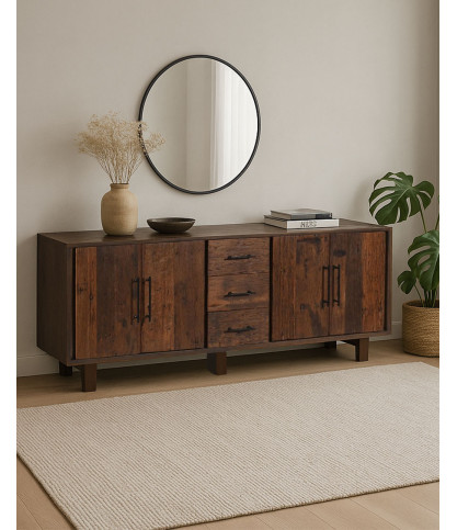Alto - Low sideboard in reclaimed teak 200 cm