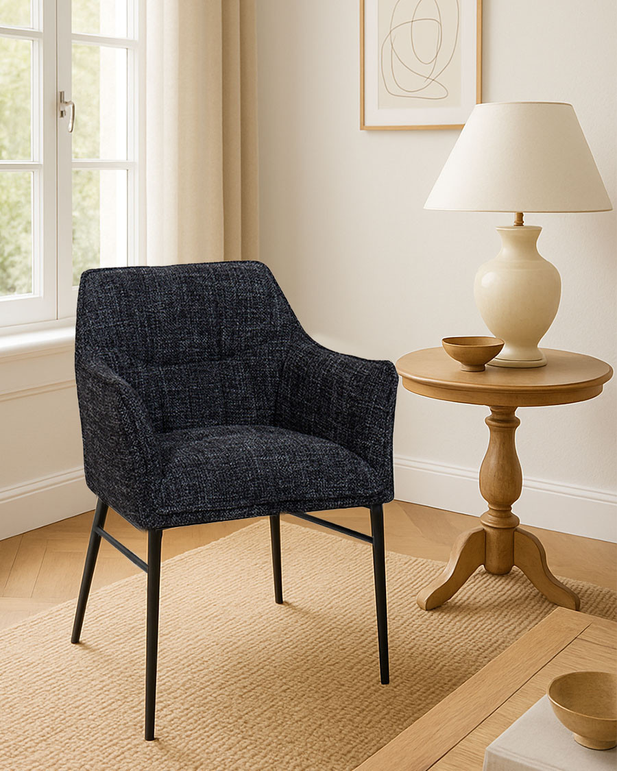 Chacha - Chaise en tissu...