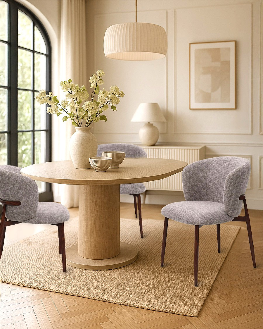 Mila - Chaise en tissu...