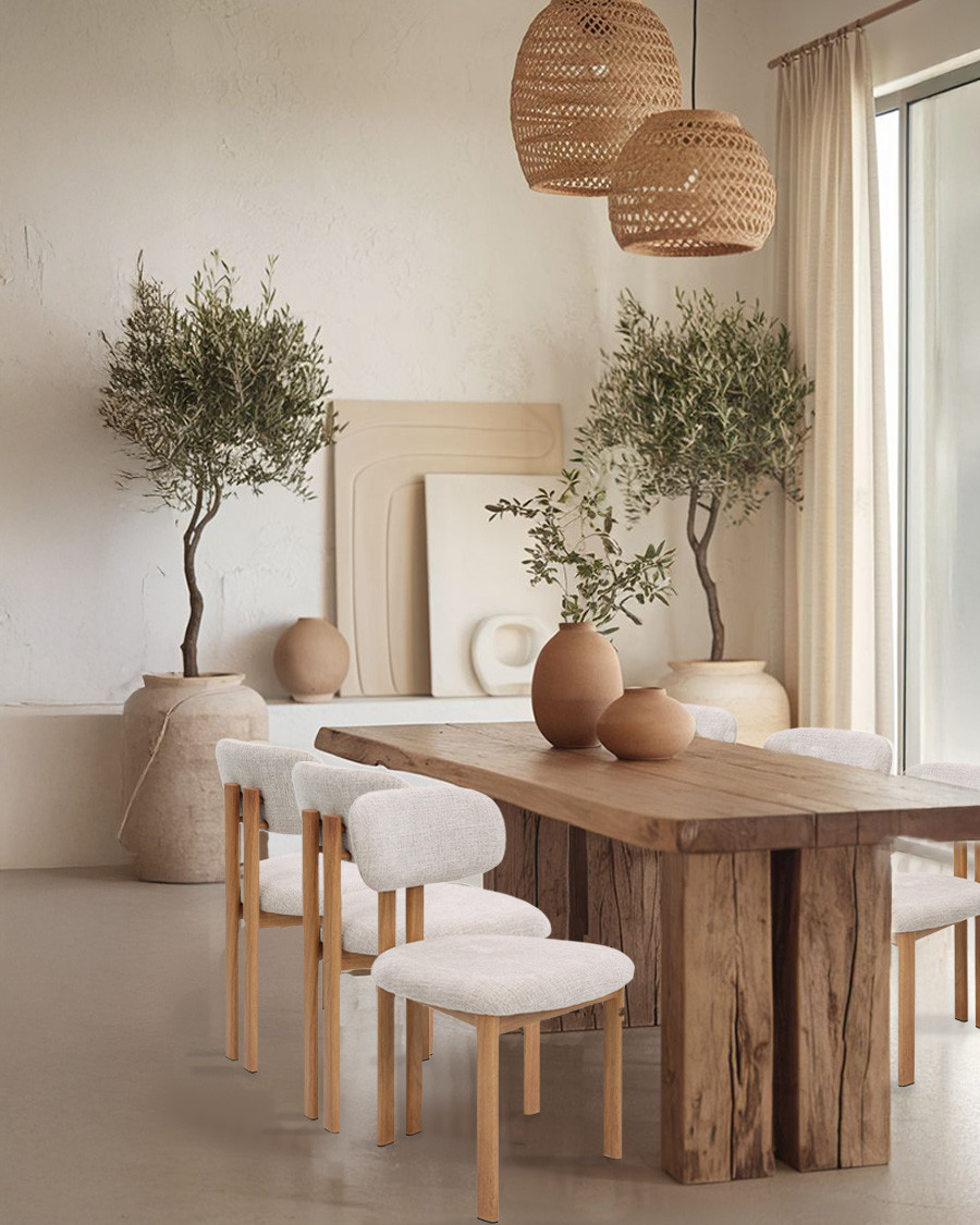 Zuno - Chaise en tissu...
