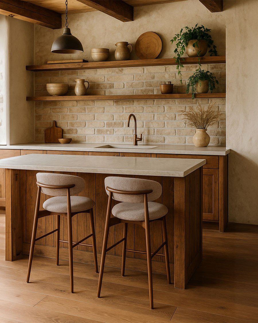 Kerin - Chaise de bar en...