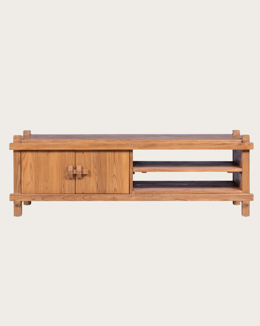 Nara - Mueble para TV de madera de teca de 150 cm