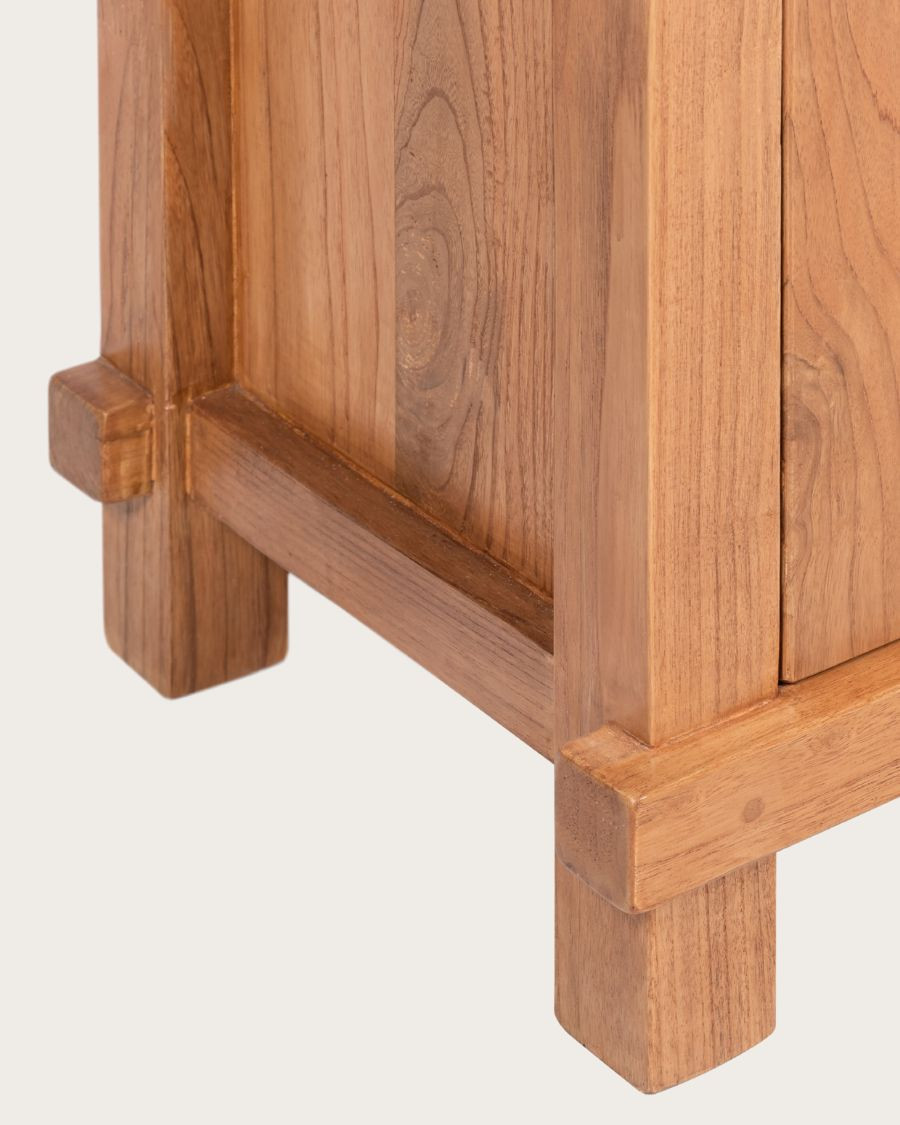 Nara - Large solid teak shelf