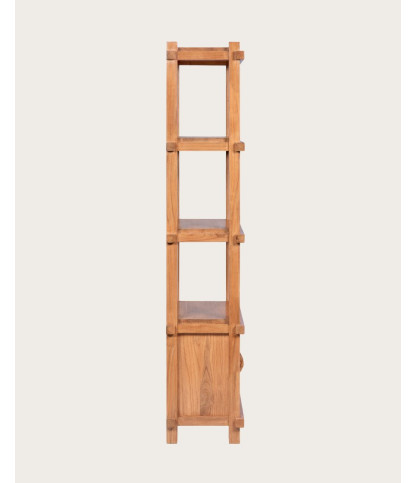 Nara - Large solid teak shelf