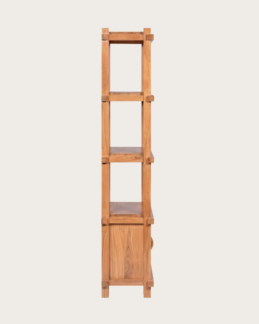 Nara - Large solid teak shelf