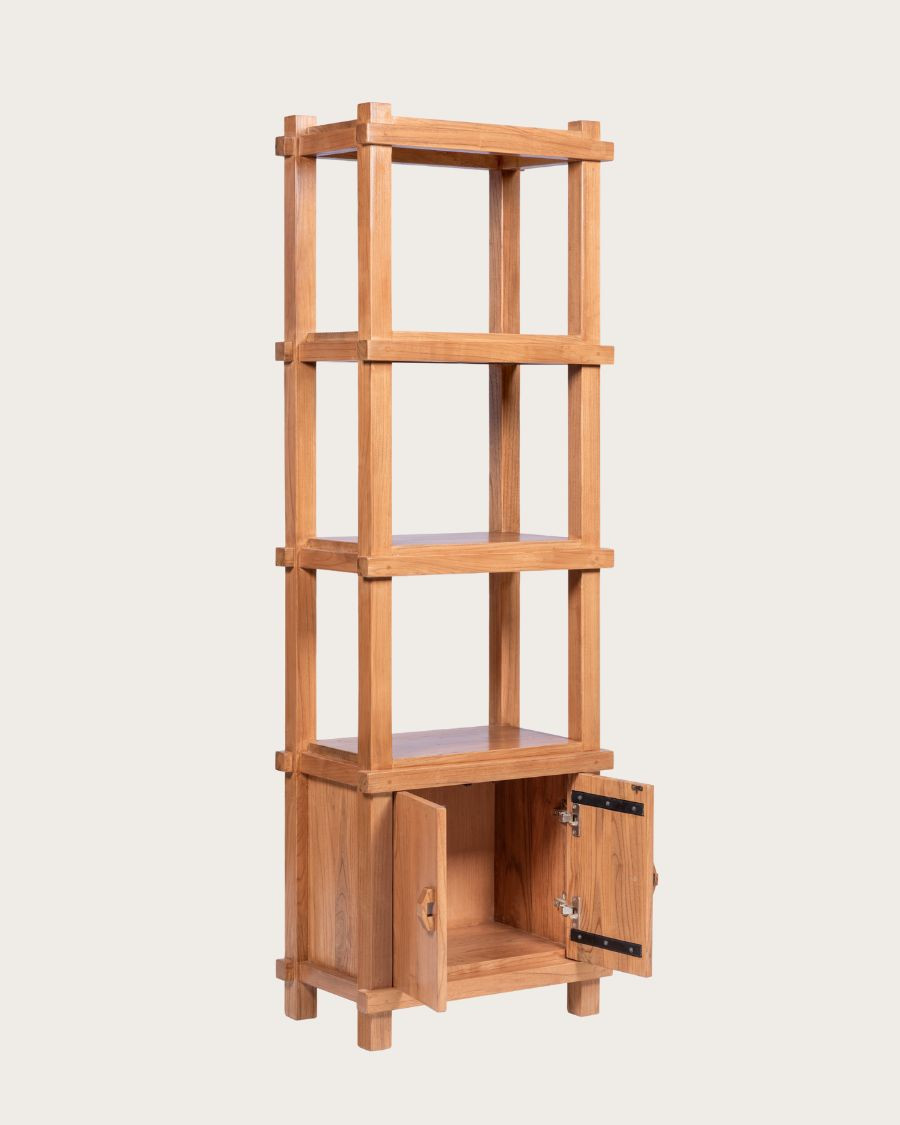 Nara - Large solid teak shelf