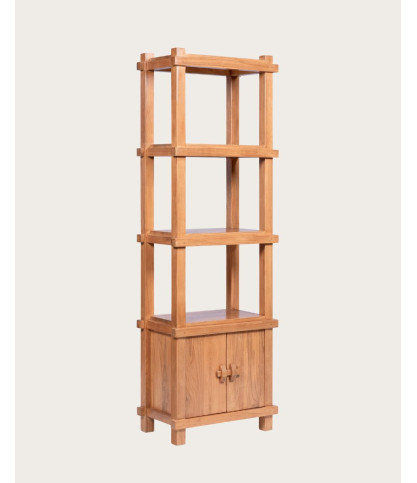 Nara - Large solid teak shelf