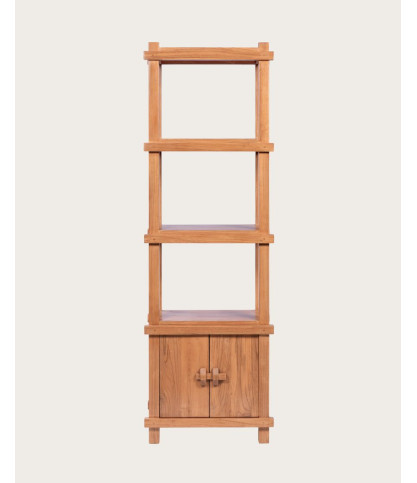 Nara - Large solid teak shelf
