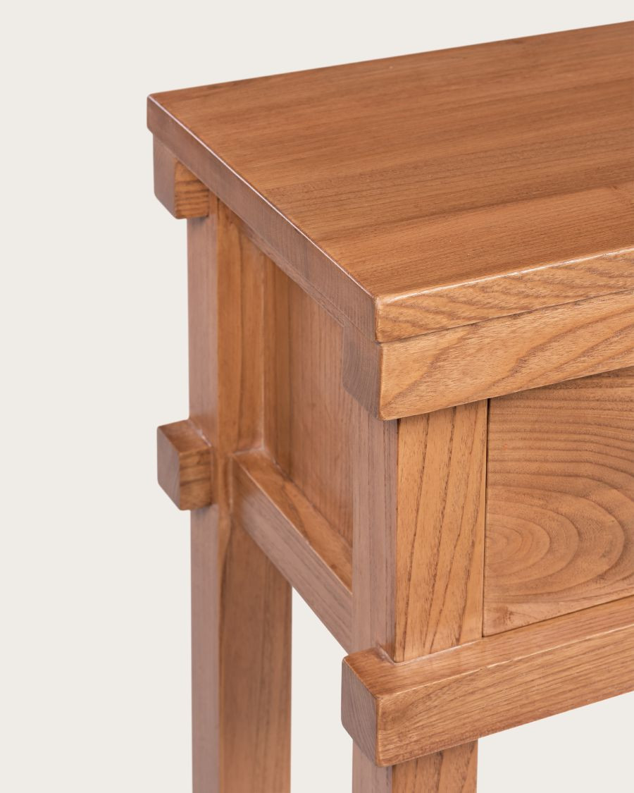 Nara - Consolle in legno con 2 cassetti, 130 cm