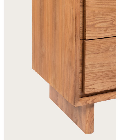 Cassettiera realizzata in legno massello di teak.