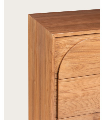 Cassettiera realizzata in legno massello di teak.