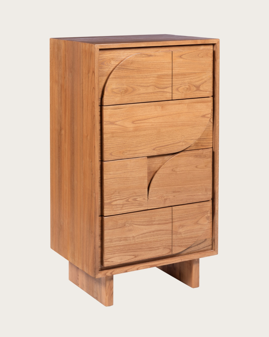 Dinda - Solid teak chest of drawers